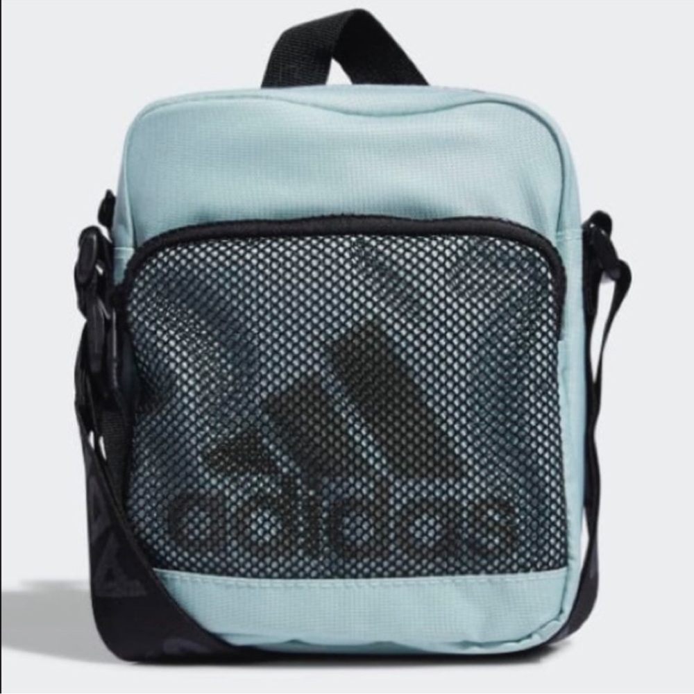 Adidas Logo Amplifier 3 strips Light Green/Tint Black Travel Bag